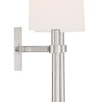 Two Light Wall Sconce by Crystorama - Bromley Collection, Polished Nickel Finish - BRO-452-PN