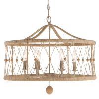 Six Light Chandelier by Crystorama - Brixton Collection, Burnished Silver Finish - BRX-B7906-BS
