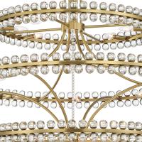 24 Light Chandelier by Crystorama - Clover Collection, Aged Brass Finish - CLO-8000-AG