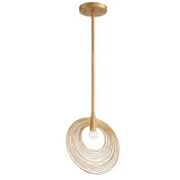 One Light Pendant by Crystorama - Doral Collection, Renaissance Gold Finish - DOR-B7700-RG