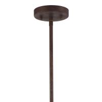 One Light Pendant by Crystorama - Doral Collection, Forged Bronze Finish - DOR-B7701-FB
