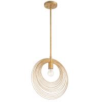 One Light Pendant by Crystorama - Doral Collection, Renaissance Gold Finish - DOR-B7701-RG