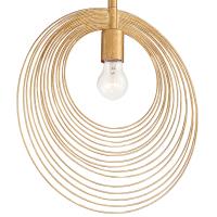 One Light Pendant by Crystorama - Doral Collection, Renaissance Gold Finish - DOR-B7701-RG
