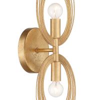 Two Light Wall Sconce by Crystorama - Doral Collection, Renaissance Gold Finish - DOR-B7722-RG