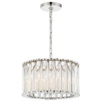 Four Light Pendant by Crystorama - Elliot Collection, Polished Nickel Finish - ELL-B3004-PN
