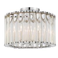Four Light Semi Flush Mount by Crystorama - Elliot Collection, Polished Nickel Finish - ELL-B3004-PN_CEILING