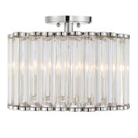 Four Light Semi Flush Mount by Crystorama - Elliot Collection, Polished Nickel Finish - ELL-B3004-PN_CEILING