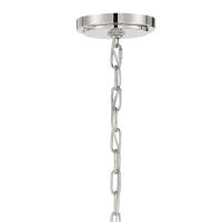 Six Light Chandelier by Crystorama - Elliot Collection, Polished Nickel Finish - ELL-B3006-PN