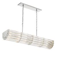 Six Light Chandelier by Crystorama - Elliot Collection, Polished Nickel Finish - ELL-B3007-PN