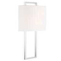 Two Light Wall Sconce by Crystorama - Fremont Collection, Polished Nickel Finish - FRE-422-PN