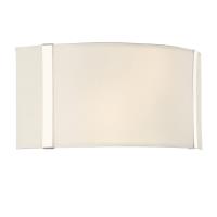 Two Light Wall Sconce by Crystorama - Fulton Collection, Polished Nickel Finish - FUL-902-PN