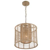 One Light Pendant by Crystorama - Jayna Collection, Burnished Silver Finish - JAY-A5001-BS