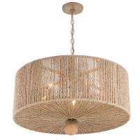 Five Light Pendant by Crystorama - Jessa Collection, Burnished Silver Finish - JES-B7105-BS