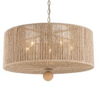 Five Light Pendant by Crystorama - Jessa Collection, Burnished Silver Finish - JES-B7105-BS