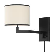 One Light Wall Sconce by Crystorama - Madison Collection, Matte Black Finish - MAD-B4101-MK