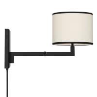 One Light Wall Sconce by Crystorama - Madison Collection, Matte Black Finish - MAD-B4101-MK