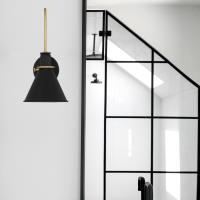 One Light Wall Sconce by Crystorama - Medford Collection, Matte Black Finish - MED-B5501-MK