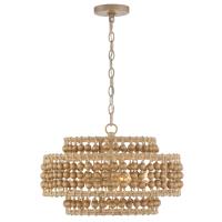 Four Light Mini Chandelier by Crystorama - Silas Collection, Burnished Silver Finish - SIL-B6003-BS