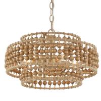 Four Light Mini Chandelier by Crystorama - Silas Collection, Burnished Silver Finish - SIL-B6003-BS