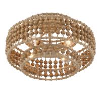Four Light Semi Flush Mount by Crystorama - Silas Collection, Burnished Silver Finish - SIL-B6003-BS_CEILING
