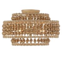 Four Light Semi Flush Mount by Crystorama - Silas Collection, Burnished Silver Finish - SIL-B6003-BS_CEILING