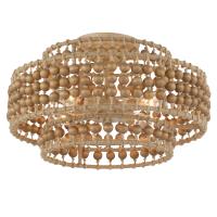 Four Light Semi Flush Mount by Crystorama - Silas Collection, Burnished Silver Finish - SIL-B6003-BS_CEILING