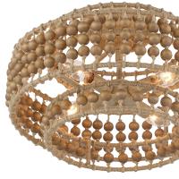 Four Light Semi Flush Mount by Crystorama - Silas Collection, Burnished Silver Finish - SIL-B6003-BS_CEILING