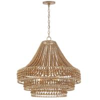Six Light Chandelier by Crystorama - Silas Collection, Burnished Silver Finish - SIL-B6006-BS