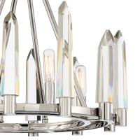 Four Light Semi Flush Mount by Crystorama - Watson Collection, Polished Nickel Finish - WAT-B2004-PN