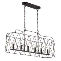 Six Light Chandelier by Crystorama - Zucca Collection, English Bronze + Antique Gold Finish - ZUC-A9037-EB-GA
