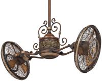 42"Performance Fan by Minka Aire - Traditional Gyro Collection, Belcaro Walnut Finish - F502L-BCW