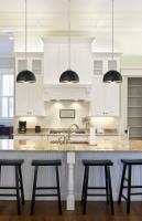 One Light Pendant by Z-Lite - Landry Collection, Matte Black + Brushed Nickel Finish - 1004P10-MB-BN