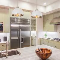 One Light Pendant by Z-Lite - Landry Collection, Matte White + Brushed Nickel Finish - 1004P10-MW-BN