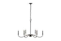 Six Light Chandelier by Z-Lite - Arrington Collection, Matte Black Finish - 2301-42MB