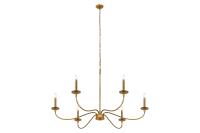 Six Light Chandelier by Z-Lite - Arrington Collection, Rubbed Brass Finish - 2301-42RB