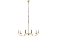 Six Light Chandelier by Z-Lite - Arrington Collection, Rubbed Brass Finish - 2301-42RB