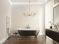 Six Light Chandelier by Z-Lite - Arrington Collection, Rubbed Brass Finish - 2301-42RB