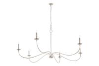 Six Light Chandelier by Z-Lite - Arrington Collection, Polished Nickel Finish - 2301-63PN