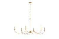 Six Light Chandelier by Z-Lite - Arrington Collection, Rubbed Brass Finish - 2301-63RB