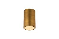 One Light Flush Mount by Z-Lite - Harley Collection, Rubbed Brass Finish - 2302F1-RB