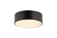 Three Light Flush Mount by Z-Lite - Harley Collection, Matte Black Finish - 2302F3-MB
