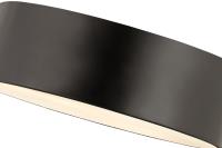 Three Light Flush Mount by Z-Lite - Harley Collection, Matte Black Finish - 2302F3-MB