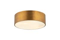 Three Light Flush Mount by Z-Lite - Harley Collection, Rubbed Brass Finish - 2302F3-RB