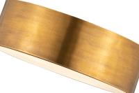 Three Light Flush Mount by Z-Lite - Harley Collection, Rubbed Brass Finish - 2302F3-RB