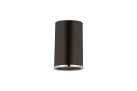 One Light Flush Mount by Z-Lite - Arlo Collection, Matte Black + Chrome Finish - 2303F1-MB-CH