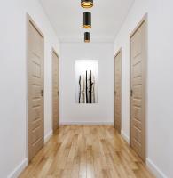 One Light Flush Mount by Z-Lite - Arlo Collection, Matte Black + Rubbed Brass Finish - 2303F1-MB-RB