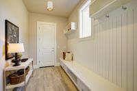 One Light Flush Mount by Z-Lite - Arlo Collection, Matte White + Rubbed Brass Finish - 2303F1-MW-RB