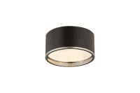 Two Light Flush Mount by Z-Lite - Arlo Collection, Matte Black + Chrome Finish - 2303F2-MB-CH
