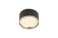 Two Light Flush Mount by Z-Lite - Arlo Collection, Matte Black + Chrome Finish - 2303F2-MB-CH