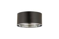 Two Light Flush Mount by Z-Lite - Arlo Collection, Matte Black + Chrome Finish - 2303F2-MB-CH